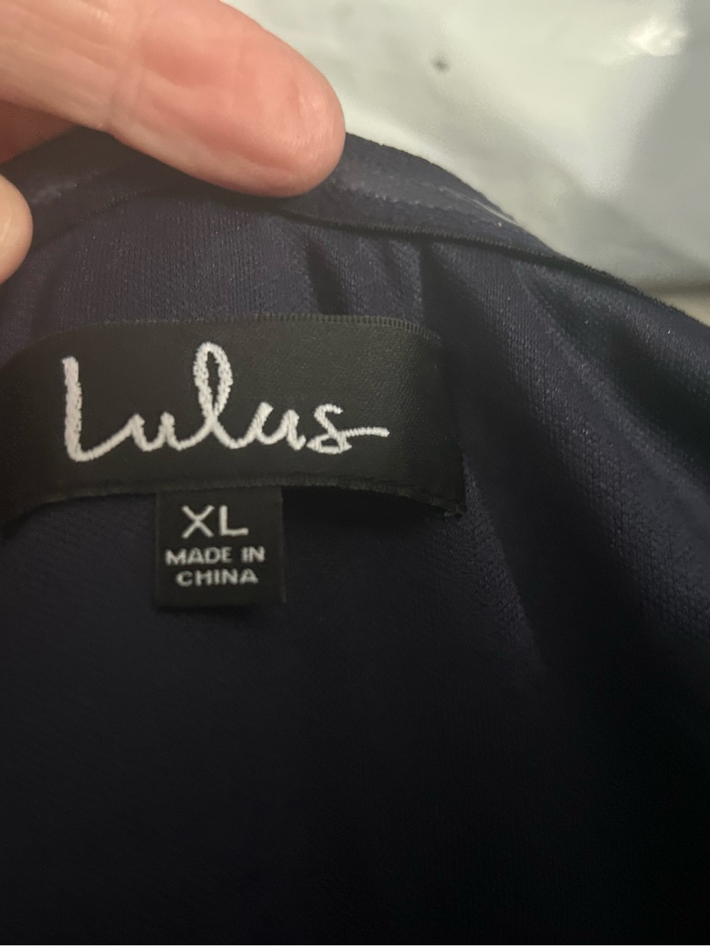 Lulu's Navy Ruffle-Front Maxi Gown - Picture 5 of 6